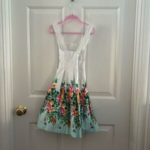 Janie And Jack Floral Easter Dress w Criss Cross Straps & Crinoline Skirt 5